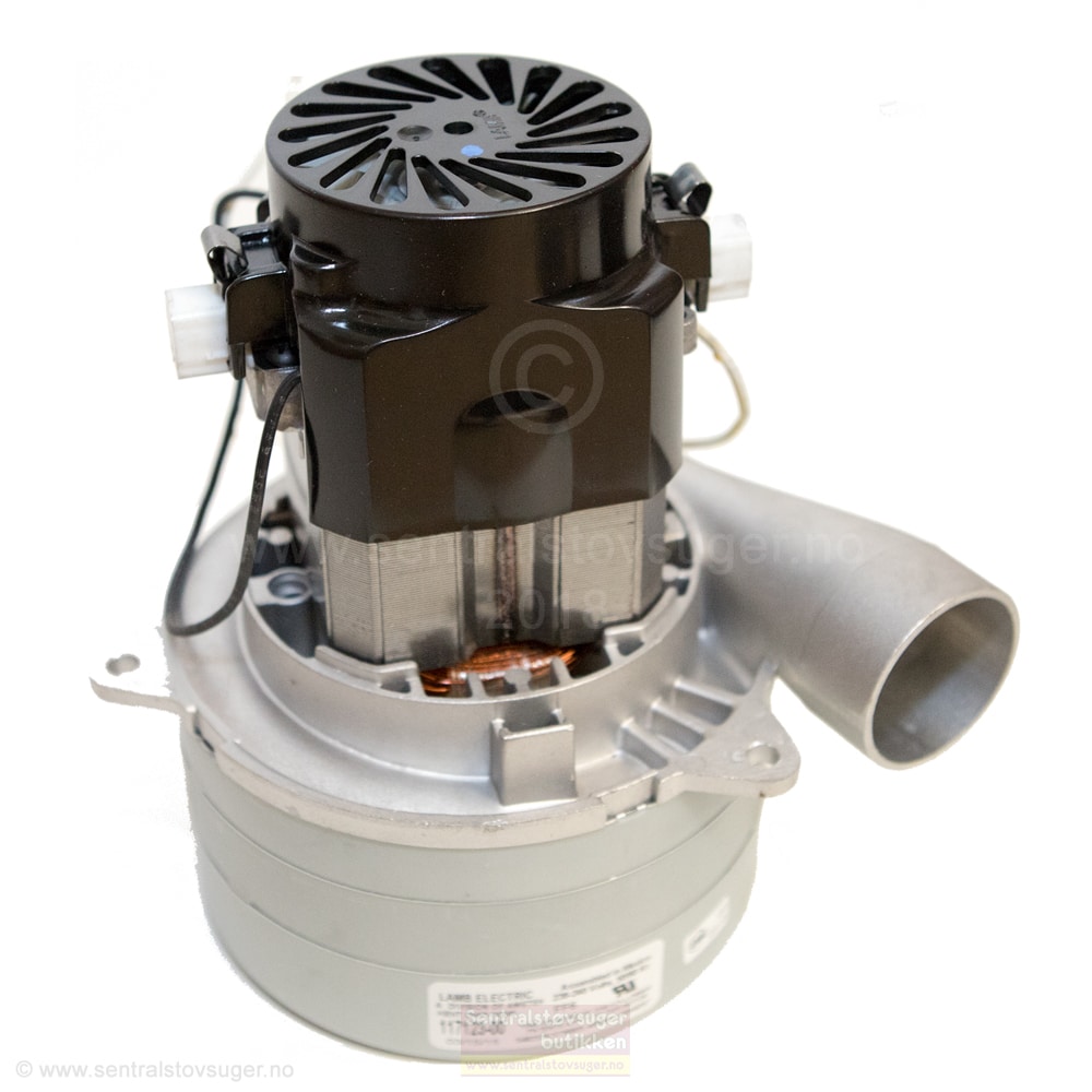 Motor for sentralstøvsugere med 3-stegs turbin med konsentrert utblåsning 14,5cm