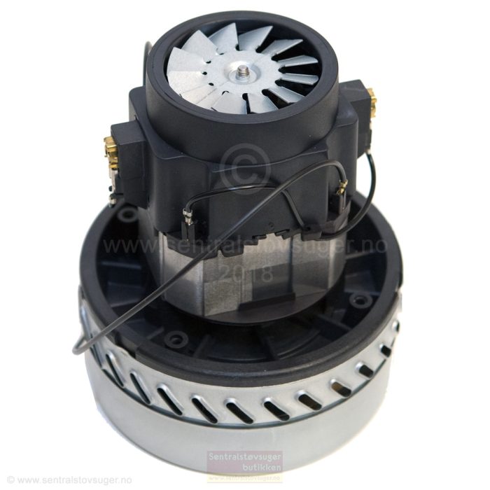 Motor for sentralstøvsugere med 2-stegs turbin med bypass 14,5cm
