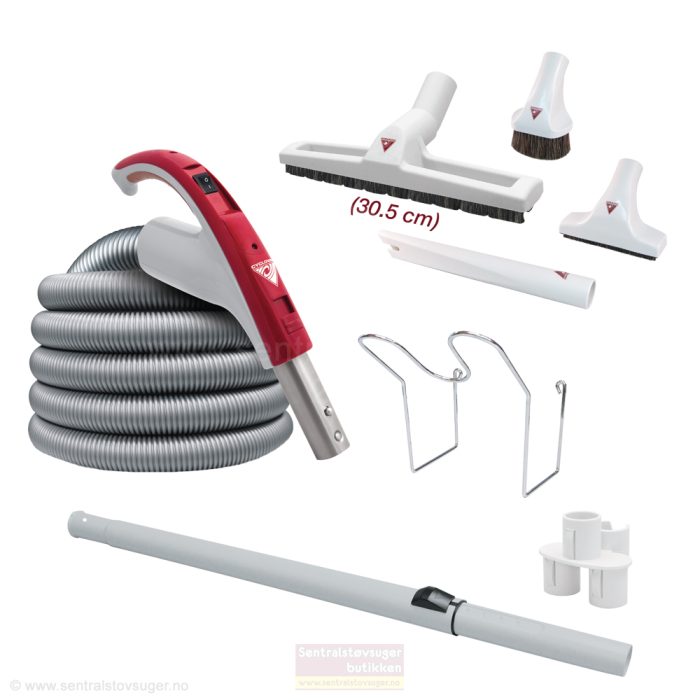 Slange /børstesett med start / stoppbryter på håndtaket