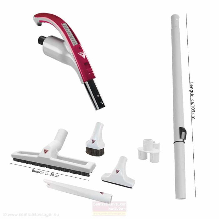 Håndtak uten bryter for Retraflex inkl. børstesett med teleskoprør og munnstykker