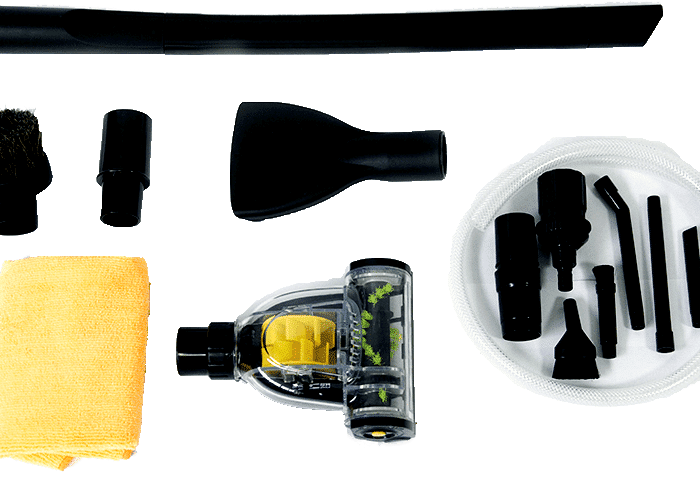 Car Kit - Børster og tilbehør til bilen, garasjen, varmepumpen, datamaskinen etc.